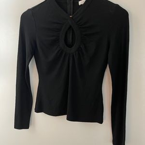 Celine long sleeved black top